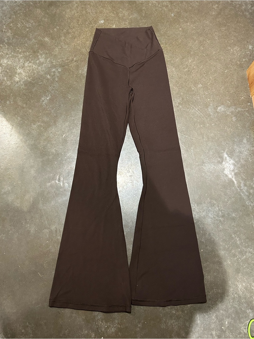 aerie Brown Flared Crossover Leggings